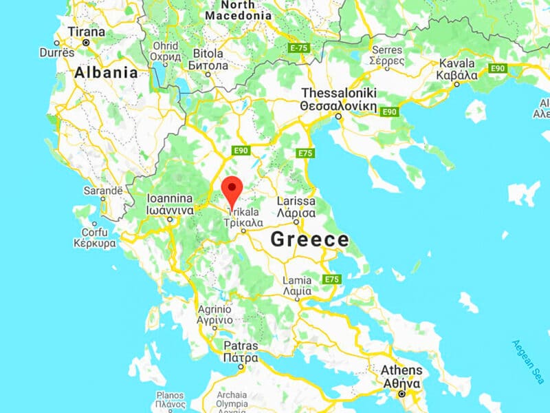 mapa Grecia