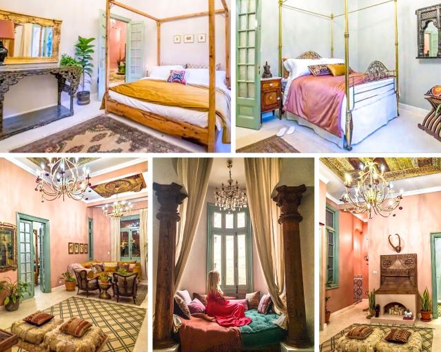 ¿Dónde dormir en Egipto? interior de nuestro apartamento en el Cairo