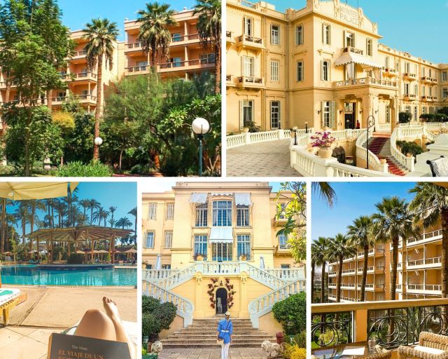 Áreas del hotel Pavillon y del Winter Palace, el mejor alojamiento donde dormir en Luxor Egipto